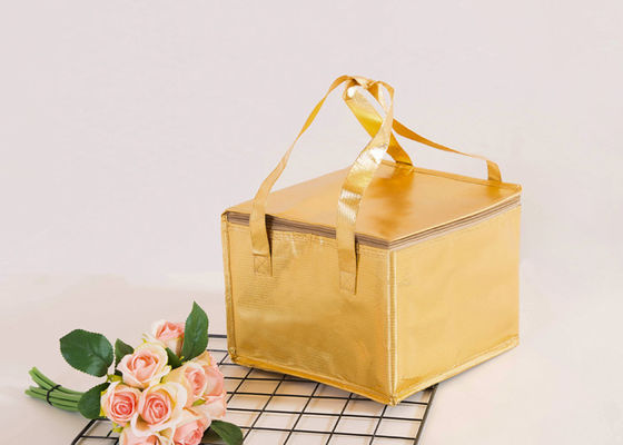 Προσαρμοσμένη θερμική πιό δροσερή τσάντα λογότυπων, μονωμένη τσάντα μεσημεριανού γεύματος με το υφαμένο υλικό εμπορευματοκιβωτίων μη